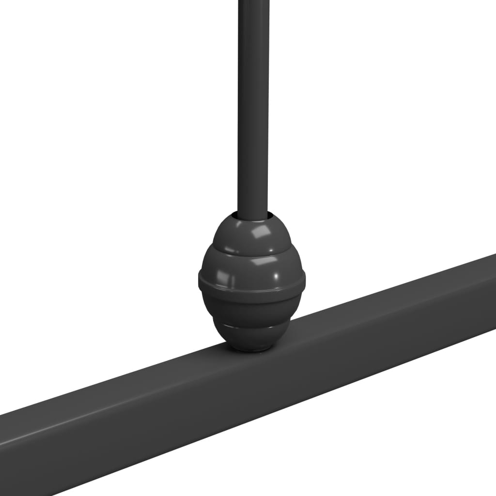 Sängynrunko harmaa metalli 90x200 cm - Sisustajankoti.fi