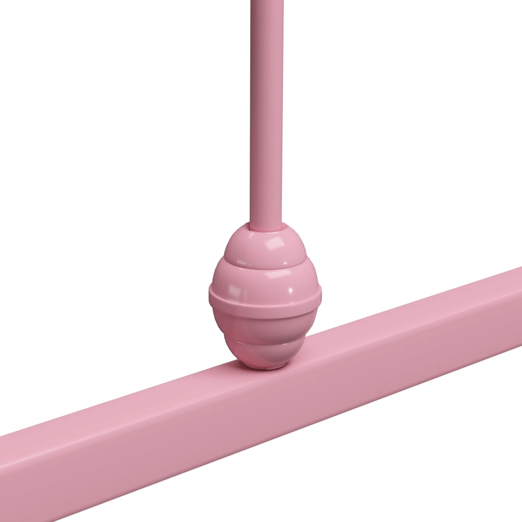 Sängynrunko pinkki metalli 180x200 cm - Sisustajankoti.fi