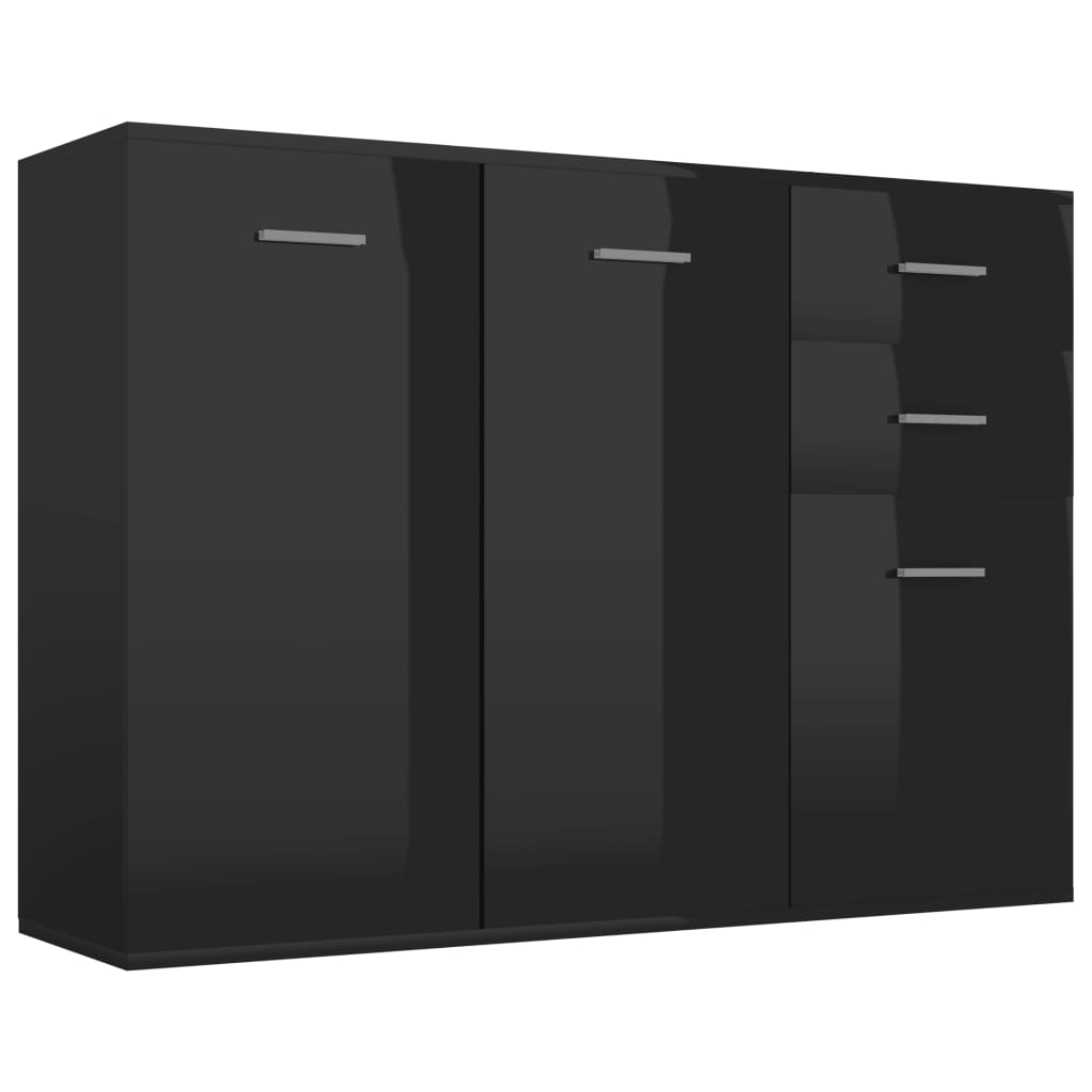 Senkki korkeakiilto musta 105x30x75 cm - Sisustajankoti.fi