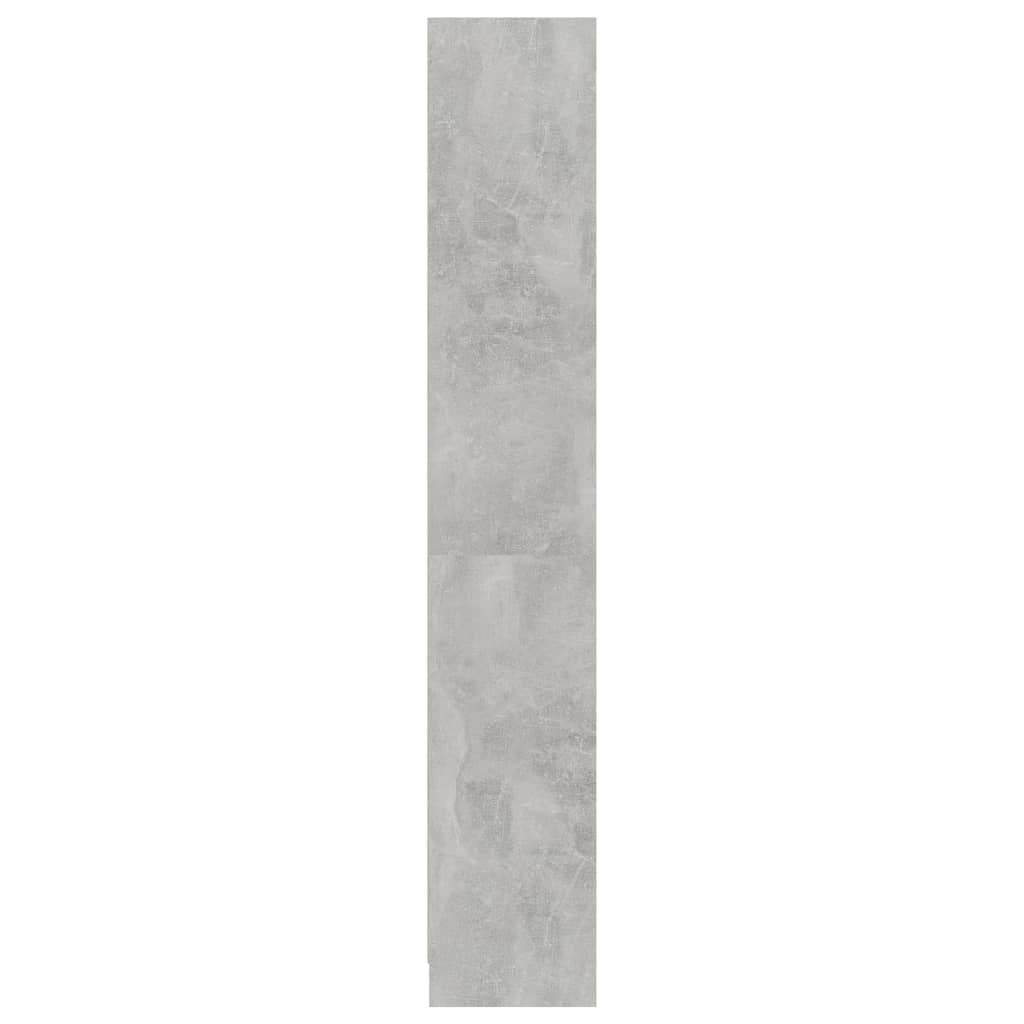 4-tasoinen kirjahylly betoninharmaa 80x24x142 cm - Sisustajankoti.fi