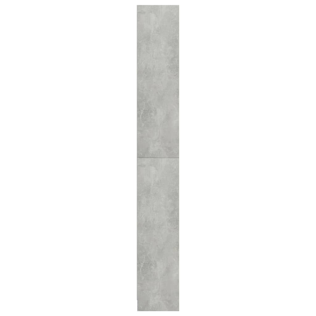 5-tasoinen kirjahylly betoninharmaa 80x24x175 cm - Sisustajankoti.fi
