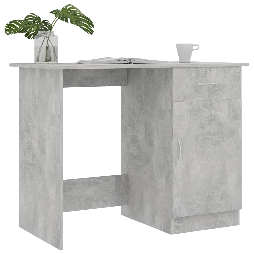 Työpöytä betoninharmaa 100x50x76 cm - Sisustajankoti.fi
