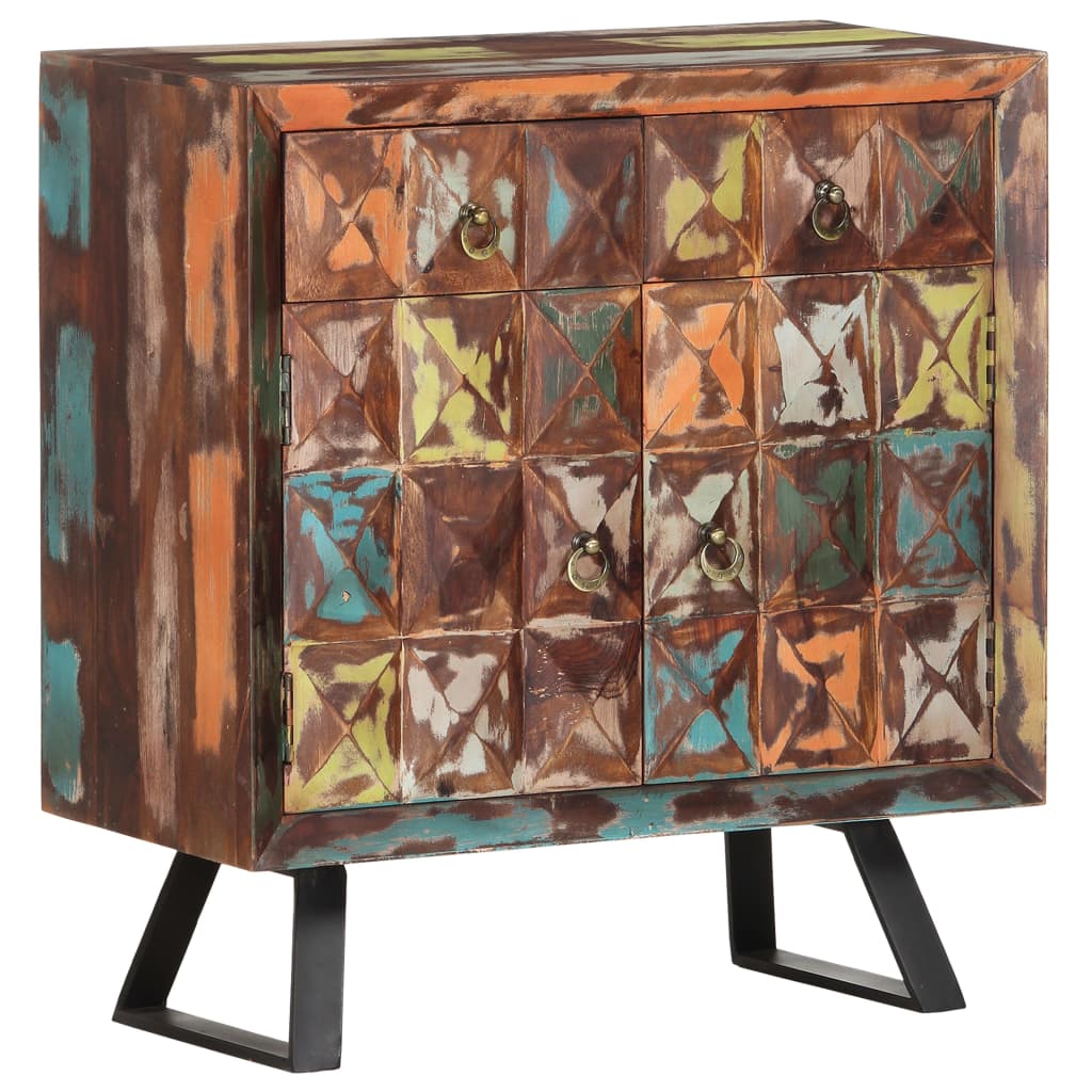 Sivukaappi 70x35x75 cm täysi kierrätetty puu - Sisustajankoti.fi