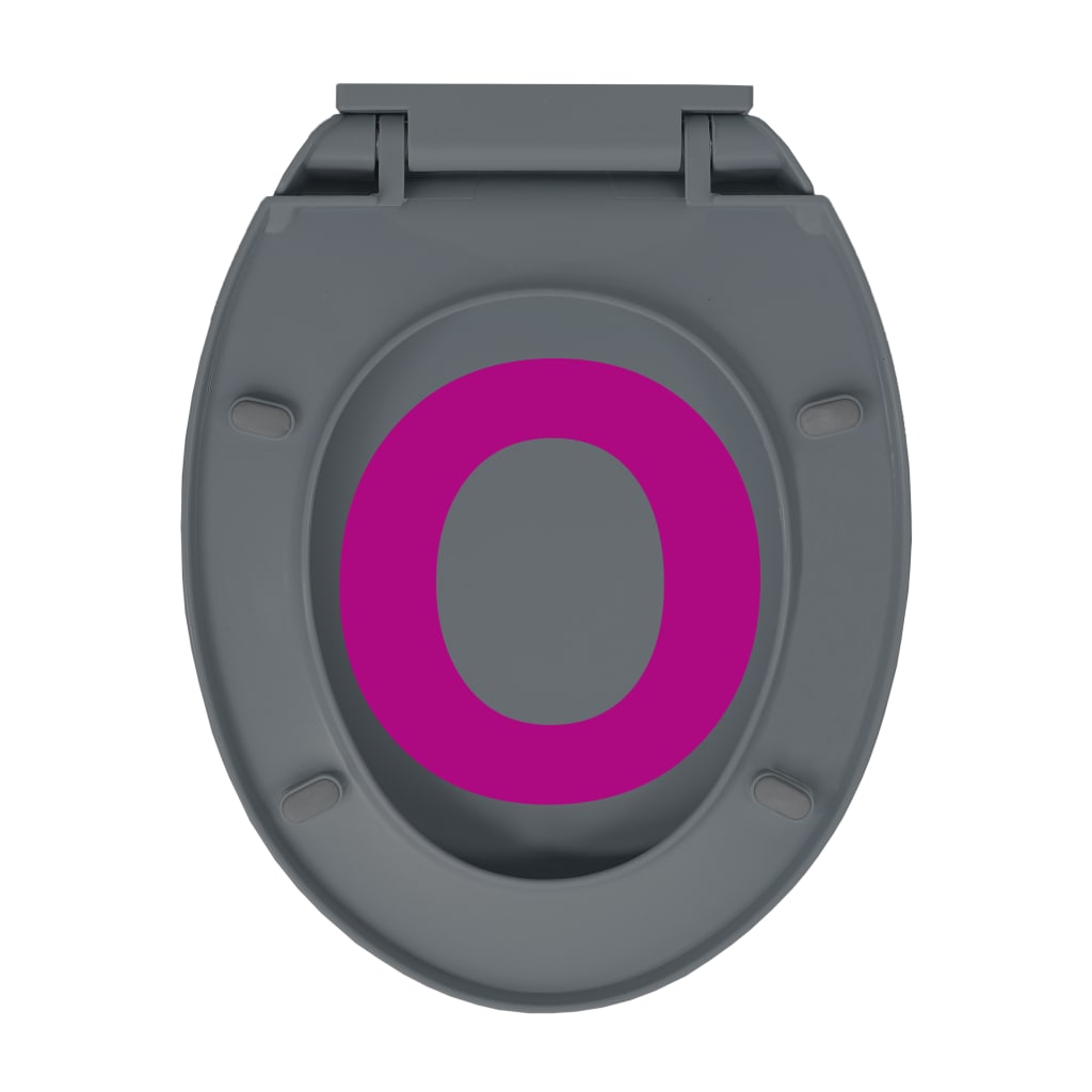 WC-istuin pehmeästi sulkeutuva pikakiinnityksellä harmaa soikea - Sisustajankoti.fi