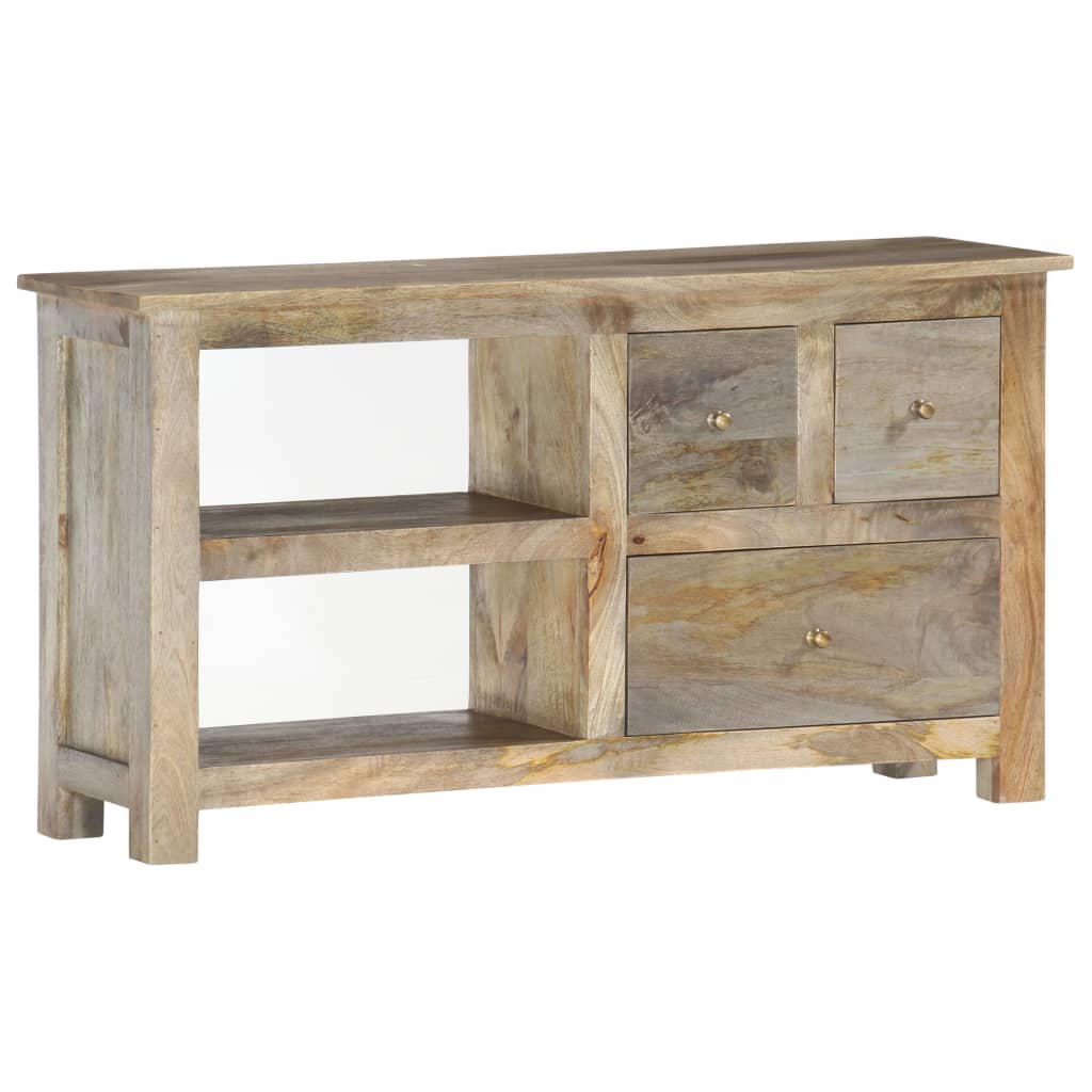 TV-taso 110x30x55 cm täysi mangopuu - Sisustajankoti.fi