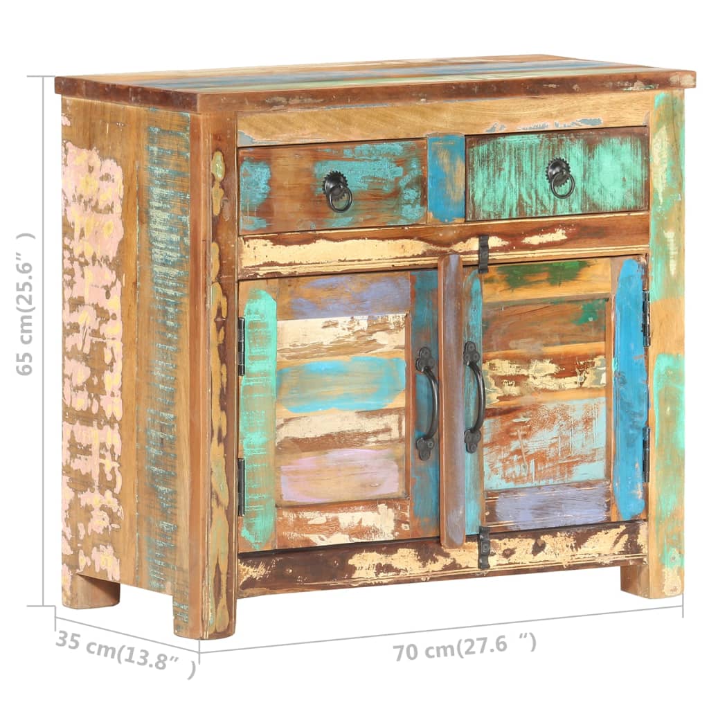 Senkki 70x35x65 cm täysi kierrätetty puu - Sisustajankoti.fi