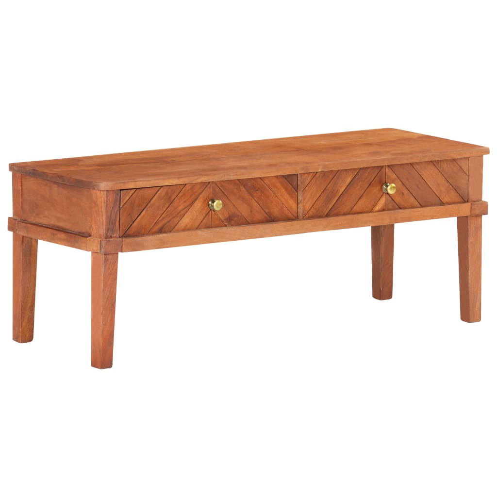 TV-taso 110x40x41 cm täysi akaasiapuu - Sisustajankoti.fi