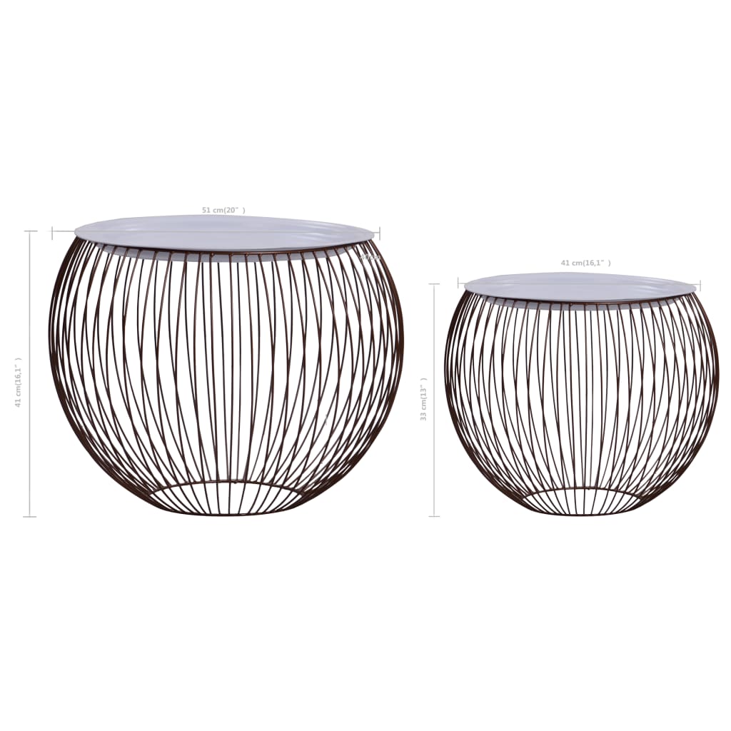 Sohvapöytä 2 kpl kullanvärinen - Sisustajankoti.fi