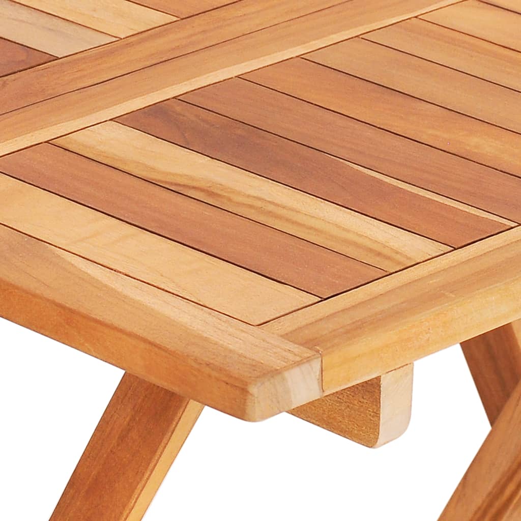 Kokoontaittuva bistropöytä 60x60x65 cm täysi tiikki - Sisustajankoti.fi