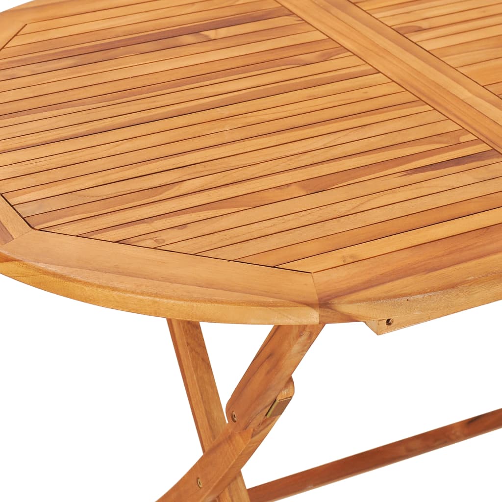 Kokoontaitettava puutarhapöytä 160x80x75 cm täysi tiikki - Sisustajankoti.fi
