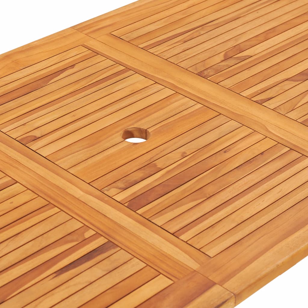 Kokoontaitettava puutarhapöytä 160x80x75 cm täysi tiikki - Sisustajankoti.fi