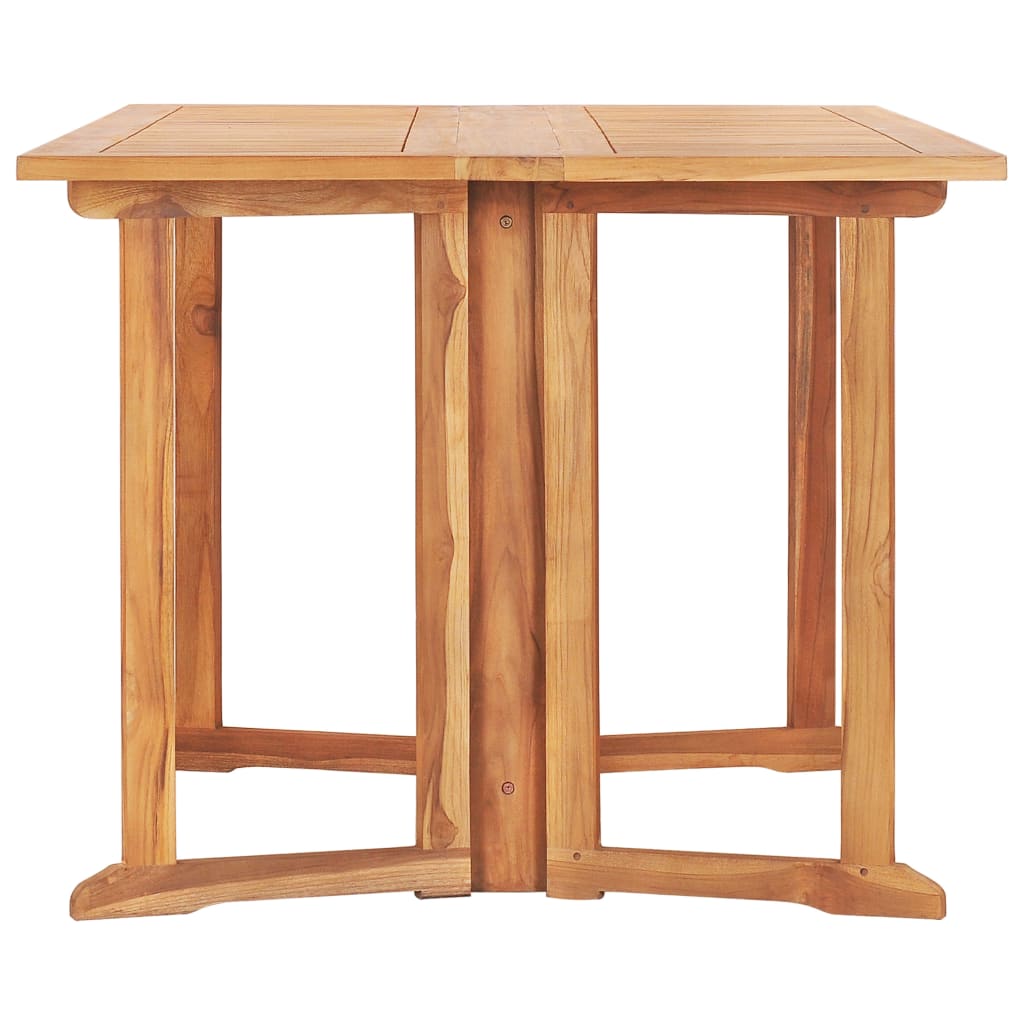 Kokoontaittuva puutarhan perhospöytä 150x90x75 cm täysi tiikki - Sisustajankoti.fi