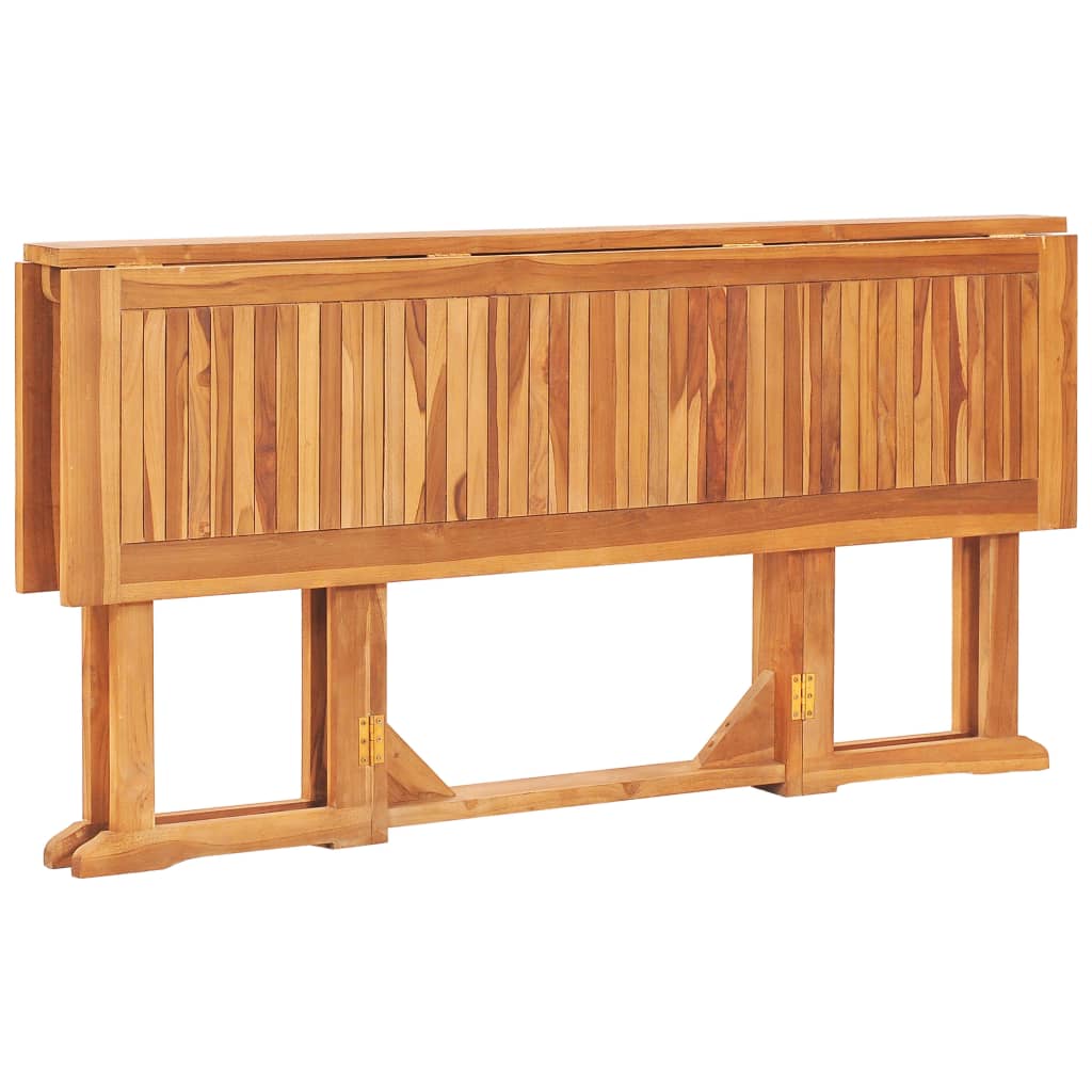 Kokoontaittuva puutarhan perhospöytä 150x90x75 cm täysi tiikki - Sisustajankoti.fi