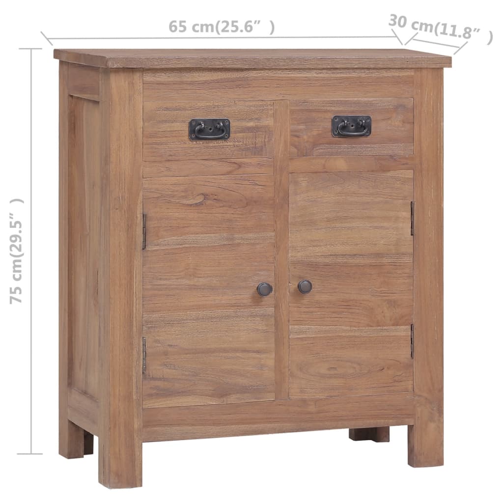 Senkki 65x30x75 cm täysi tiikki - Sisustajankoti.fi