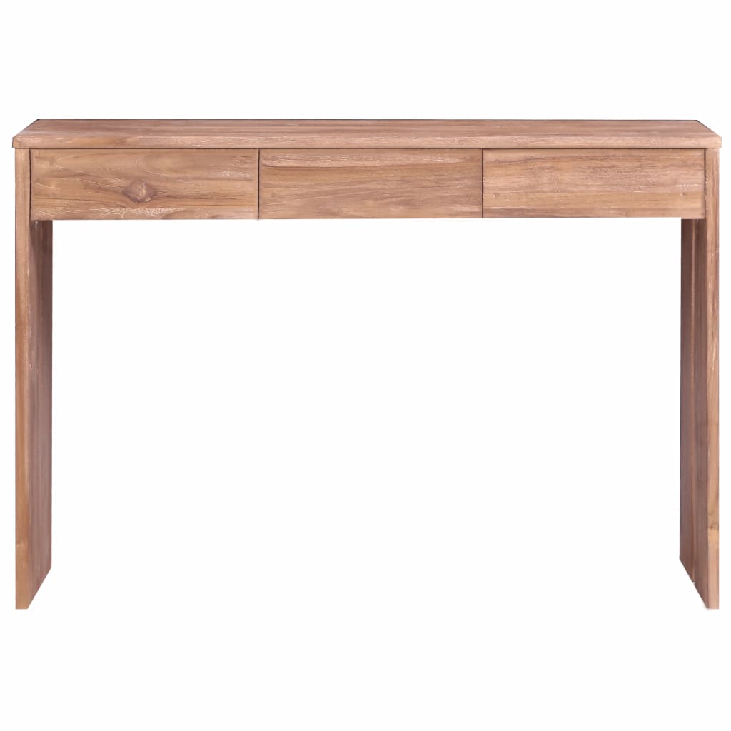 Konsolipöytä 110x35x75 cm täysi tiikki - Sisustajankoti.fi