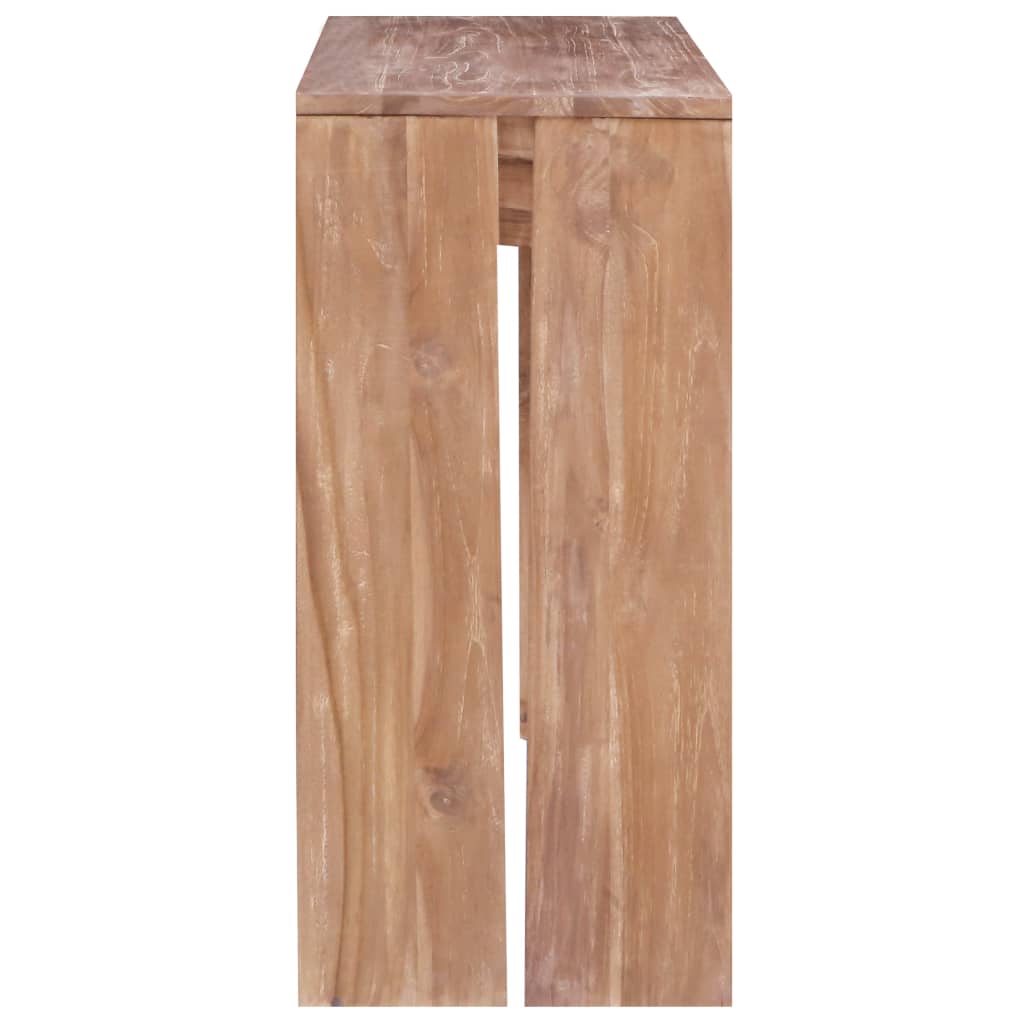 Konsolipöytä 110x35x75 cm täysi tiikki - Sisustajankoti.fi