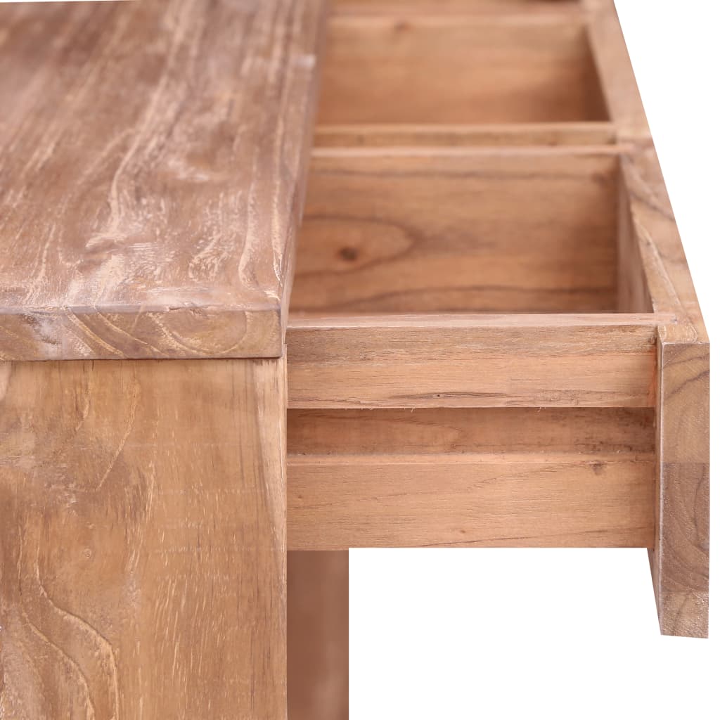 Konsolipöytä 110x35x75 cm täysi tiikki - Sisustajankoti.fi