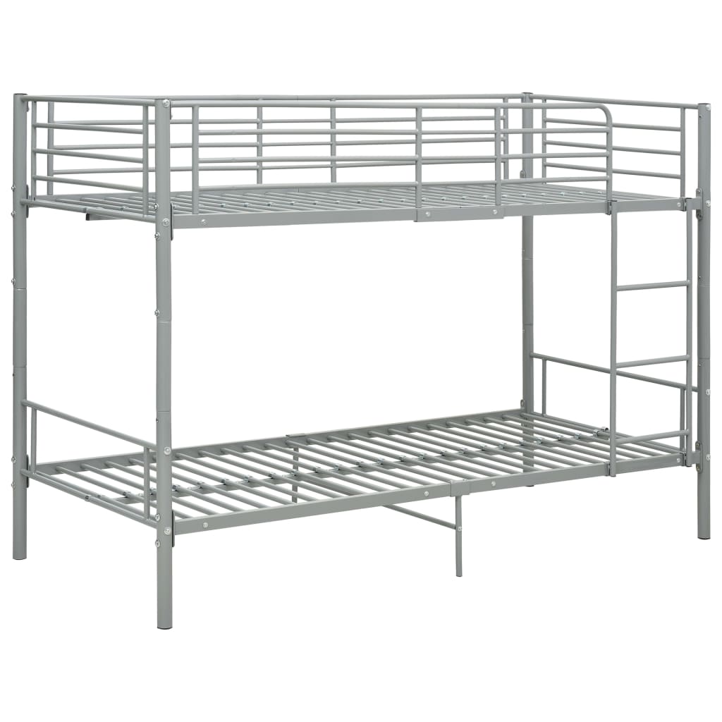 Kerrossänky harmaa metalli 90x200 cm - Sisustajankoti.fi
