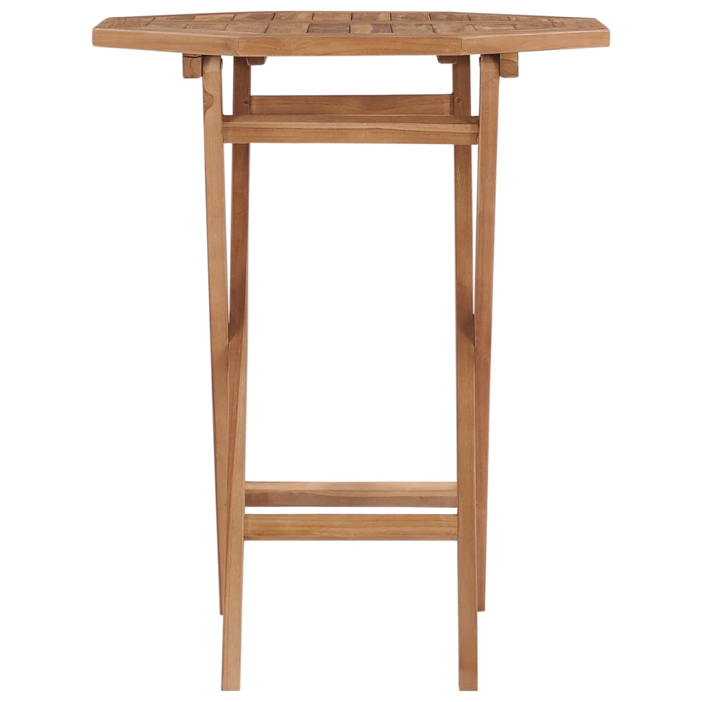 Kokoontaitettava puutarhapöytä 60x60x75 cm täysi tiikki - Sisustajankoti.fi
