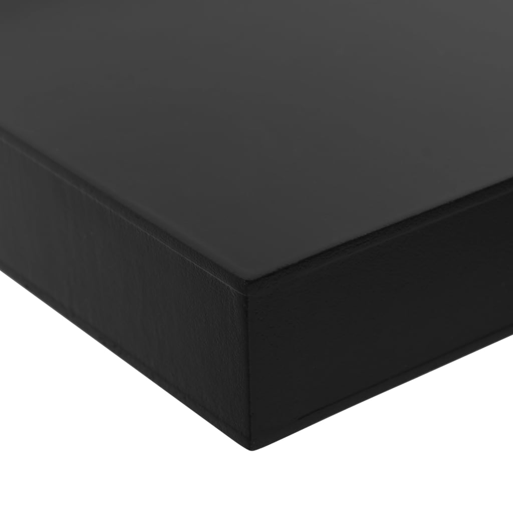 Kelluvat seinähyllyt 2 kpl musta 80x20x3,8 cm - Sisustajankoti.fi