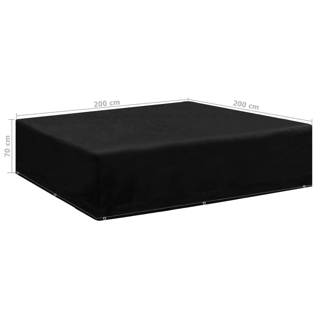 Puutarhakalusteiden suoja 8 purjerengasta 200x200x70 cm - Sisustajankoti.fi