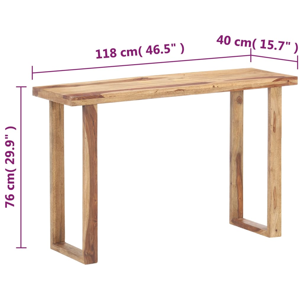 Konsolipöytä 118x40x76 cm täysi seesampuu - Sisustajankoti.fi