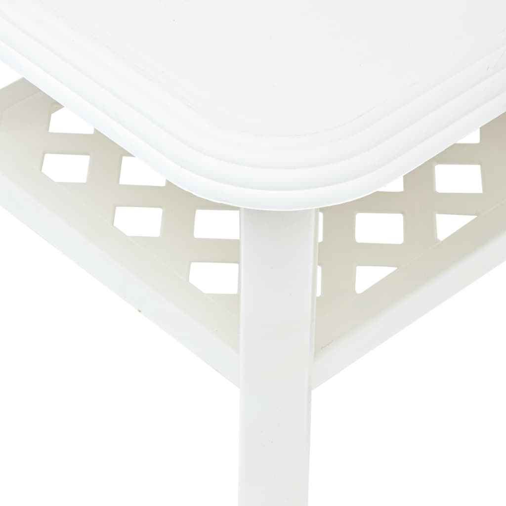 Sohvapöytä valkoinen 90x60x46 cm muovi - Sisustajankoti.fi