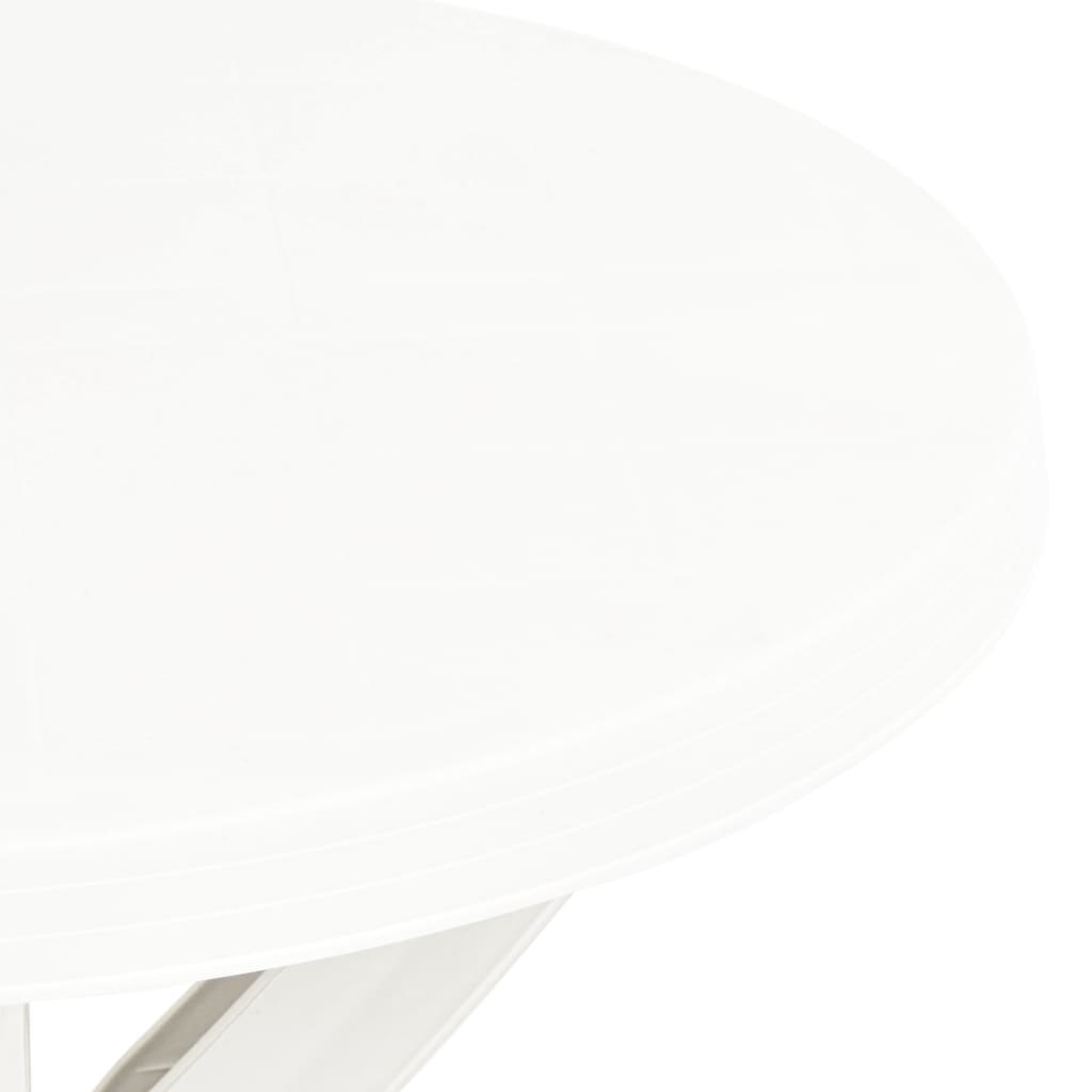 Bistropöytä valkoinen Ø70 cm muovi - Sisustajankoti.fi