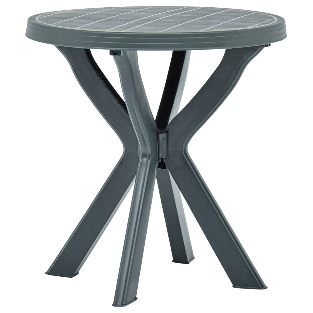 Bistropöytä vihreä Ø70 cm muovi - Sisustajankoti.fi