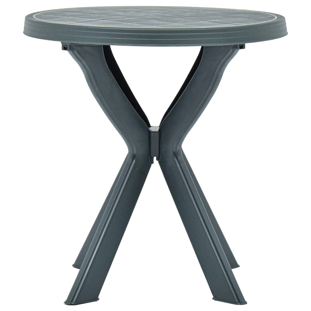 Bistropöytä vihreä Ø70 cm muovi - Sisustajankoti.fi