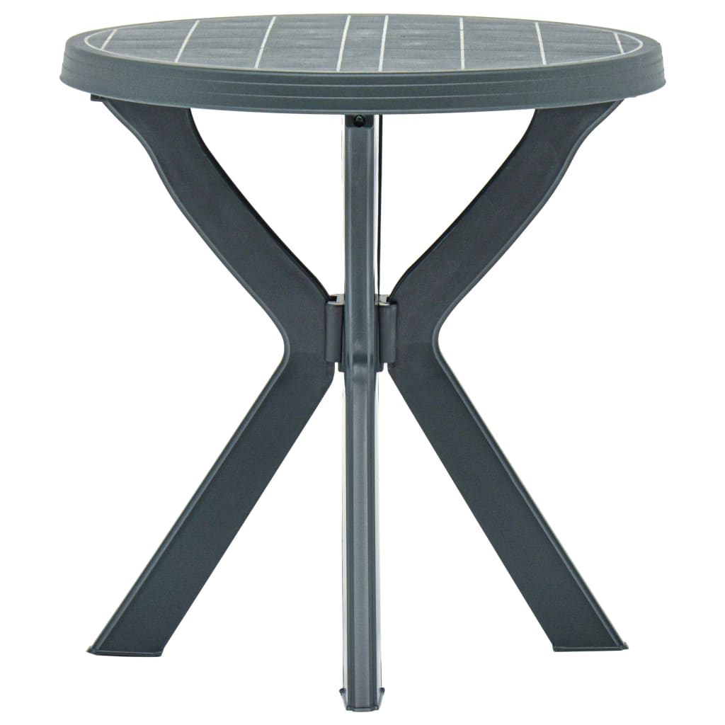 Bistropöytä vihreä Ø70 cm muovi - Sisustajankoti.fi