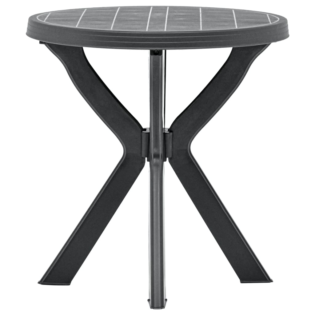Bistropöytä antrasiitti Ø70 cm muovi - Sisustajankoti.fi
