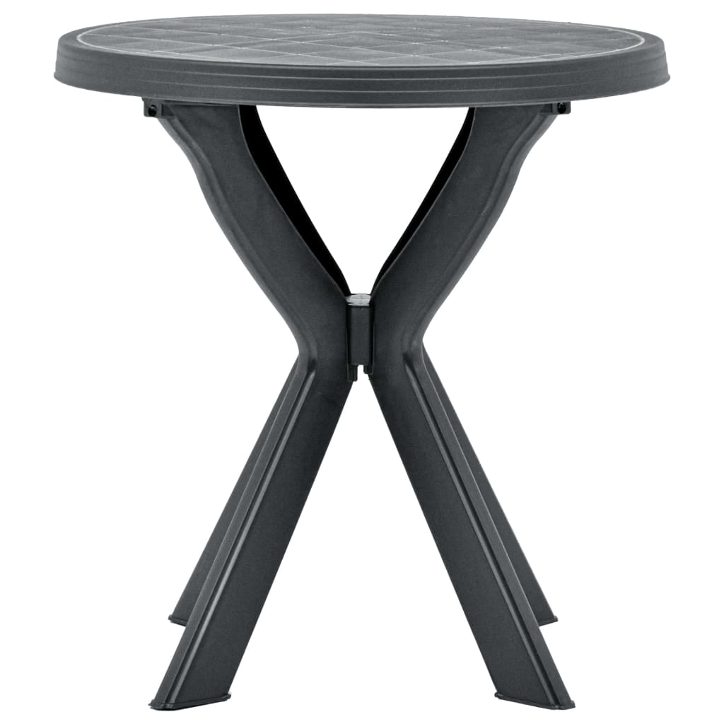 Bistropöytä antrasiitti Ø70 cm muovi - Sisustajankoti.fi