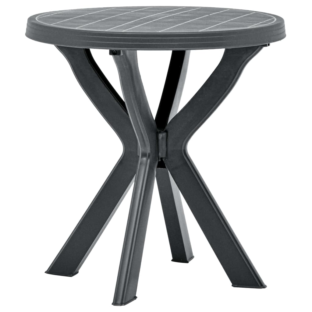 Bistropöytä antrasiitti Ø70 cm muovi - Sisustajankoti.fi