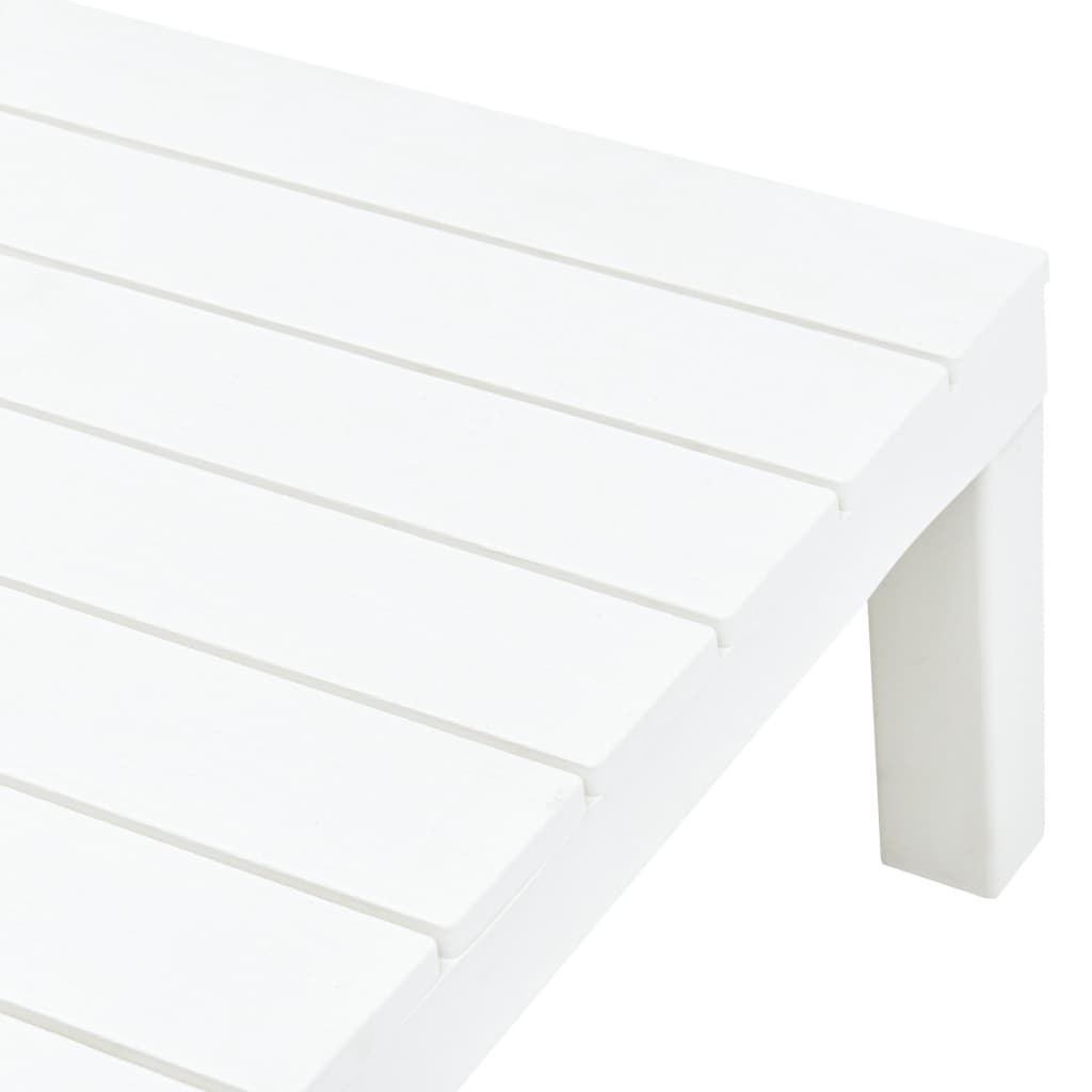Puutarhapöytä valkoinen 78x78x31 cm muovi - Sisustajankoti.fi