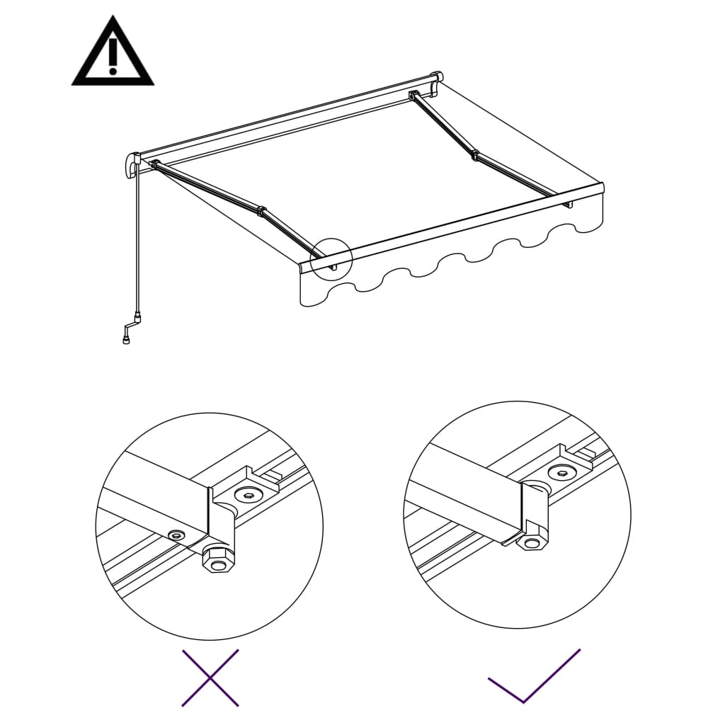Automaattinen sisäänkelattava markiisi 450x300 cm sininen/valk. - Sisustajankoti.fi