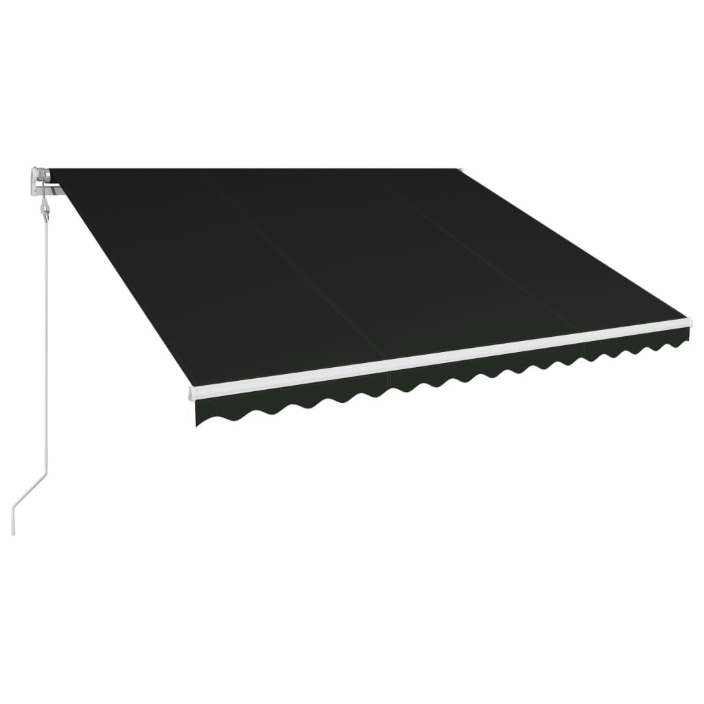 Automaattisesti sisäänkelattava markiisi 450x300 cm antrasiitti - Sisustajankoti.fi