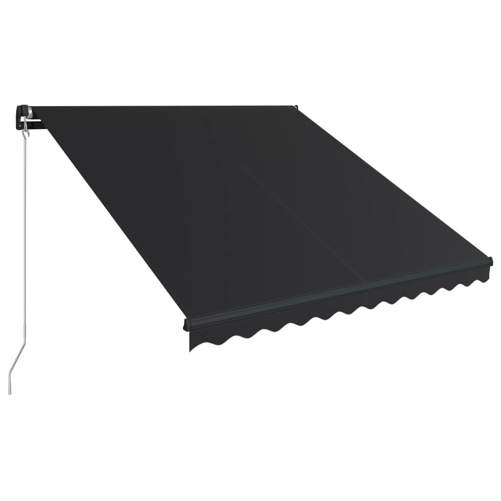Manuaalisesti sisäänkelattava markiisi 300x250 cm antrasiitti - Sisustajankoti.fi