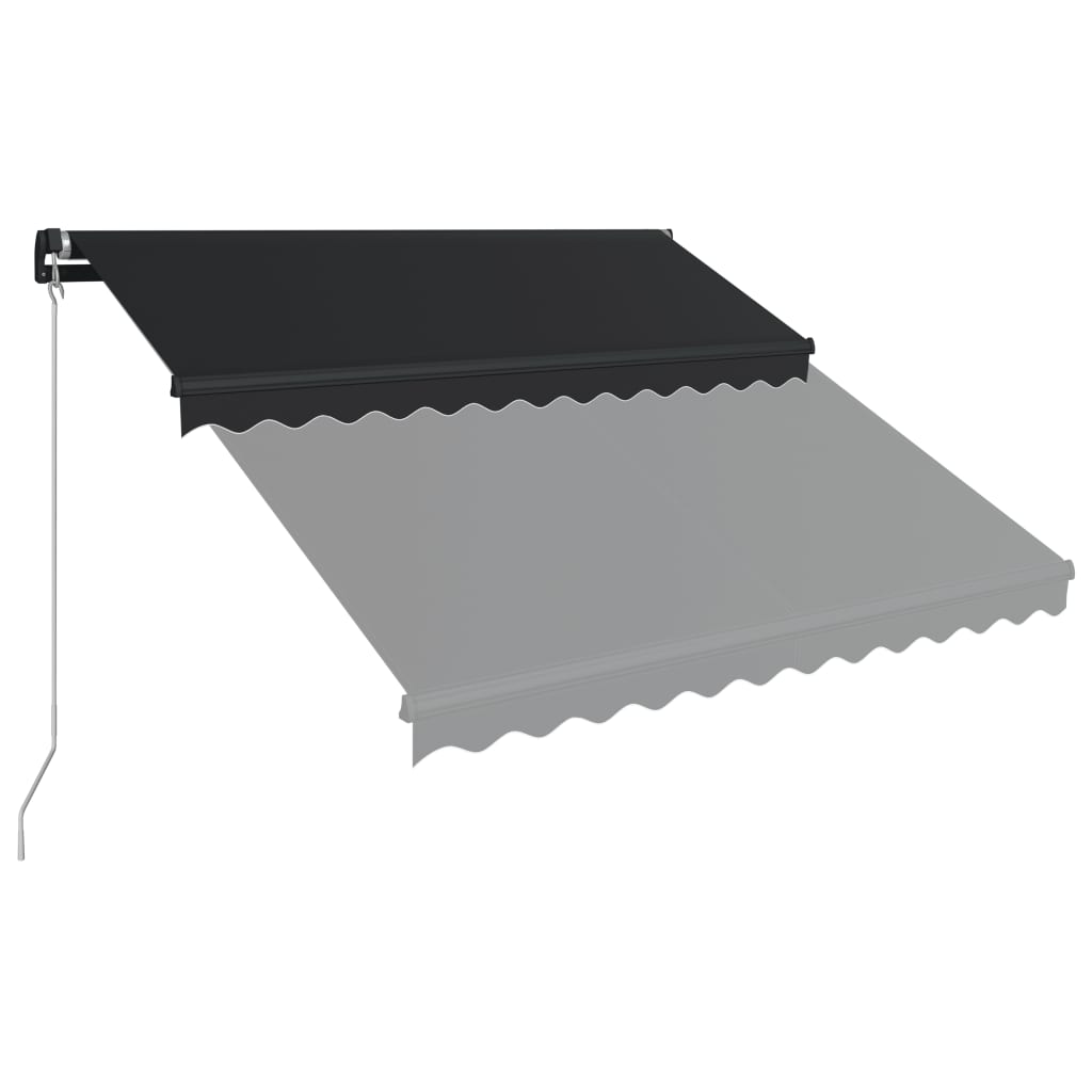 Manuaalisesti sisäänkelattava markiisi 300x250 cm antrasiitti - Sisustajankoti.fi