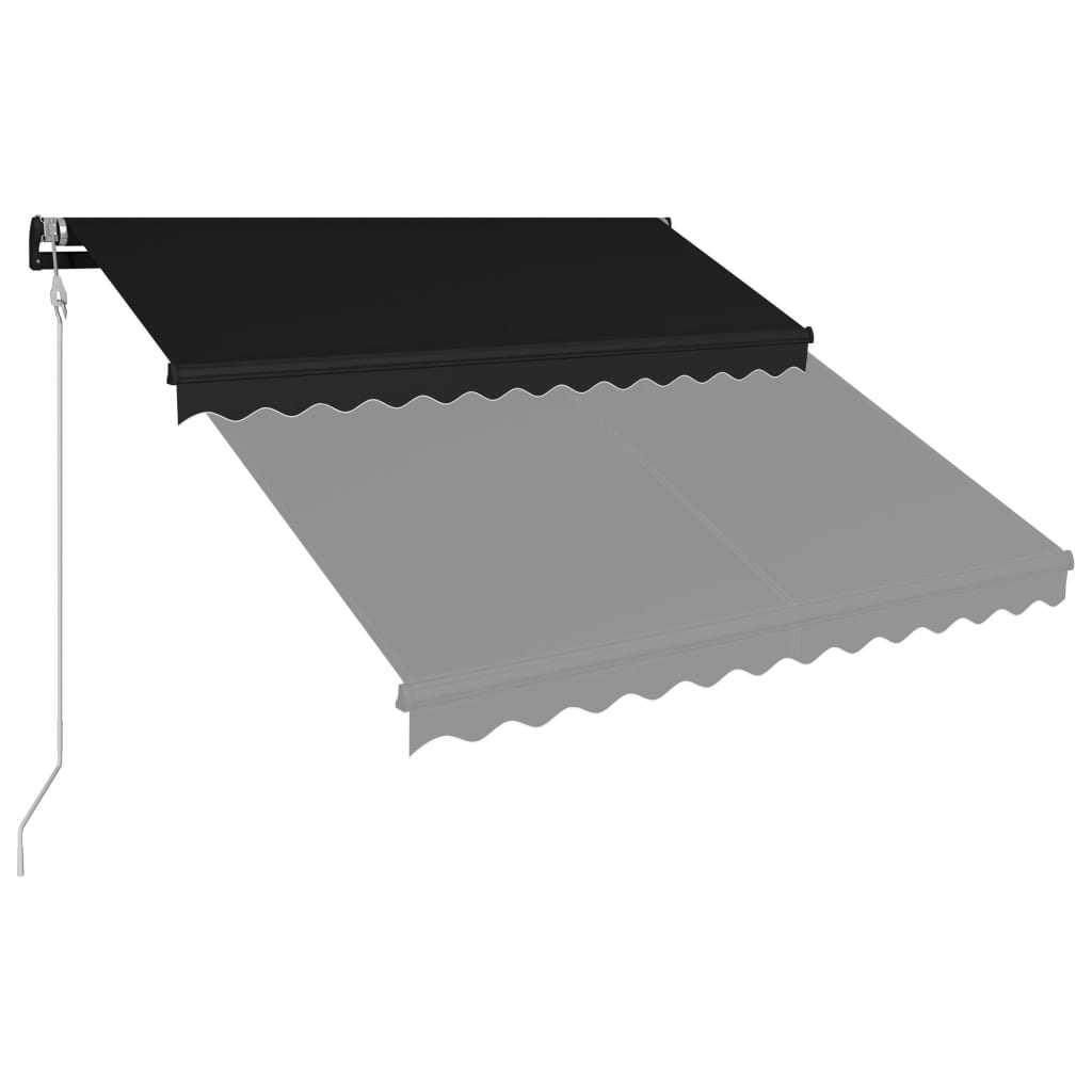 Automaattisesti sisäänkelattava markiisi 300x250 cm antrasiitti - Sisustajankoti.fi
