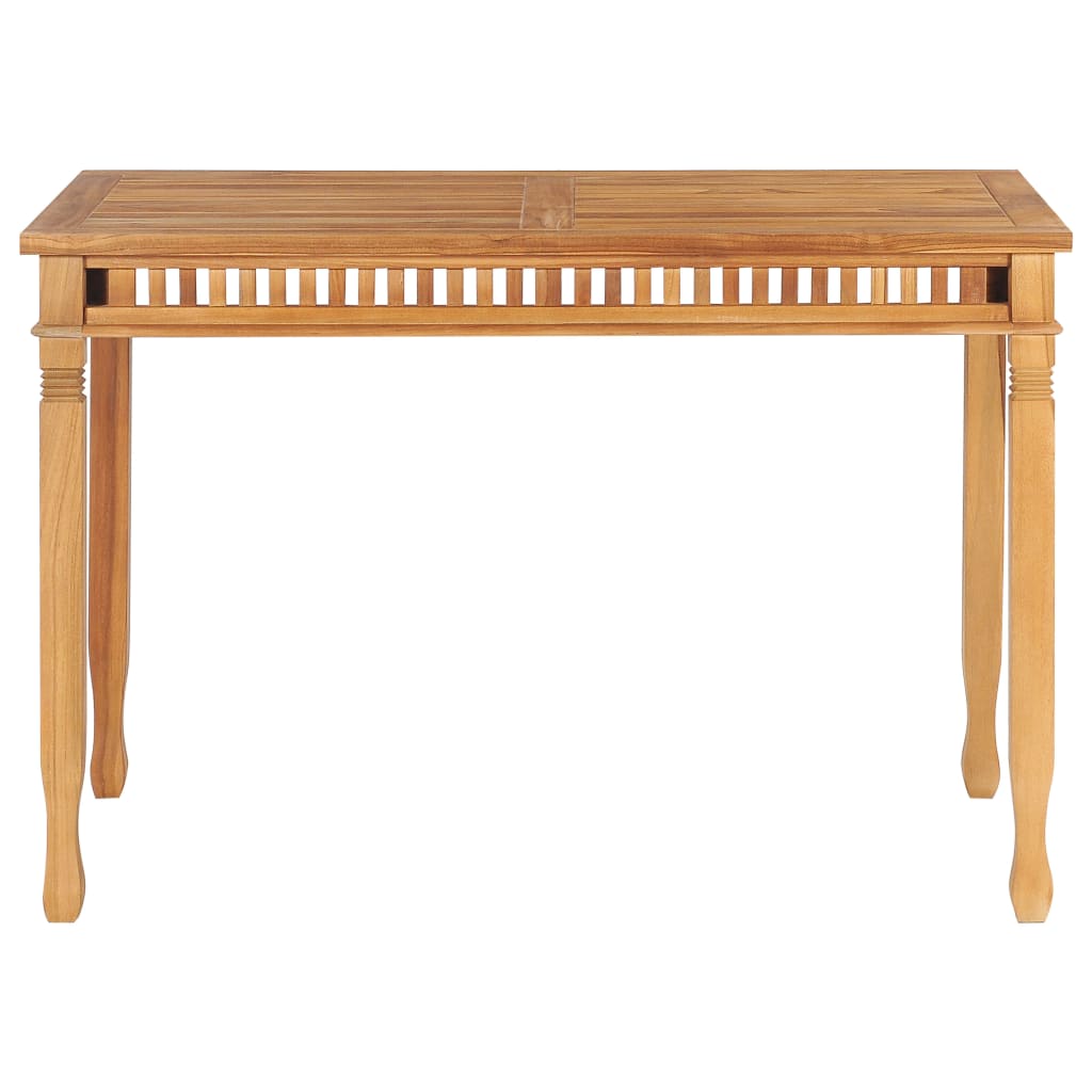 Puutarhan ruokapöytä 120x65x80 cm täysi tiikki - Sisustajankoti.fi