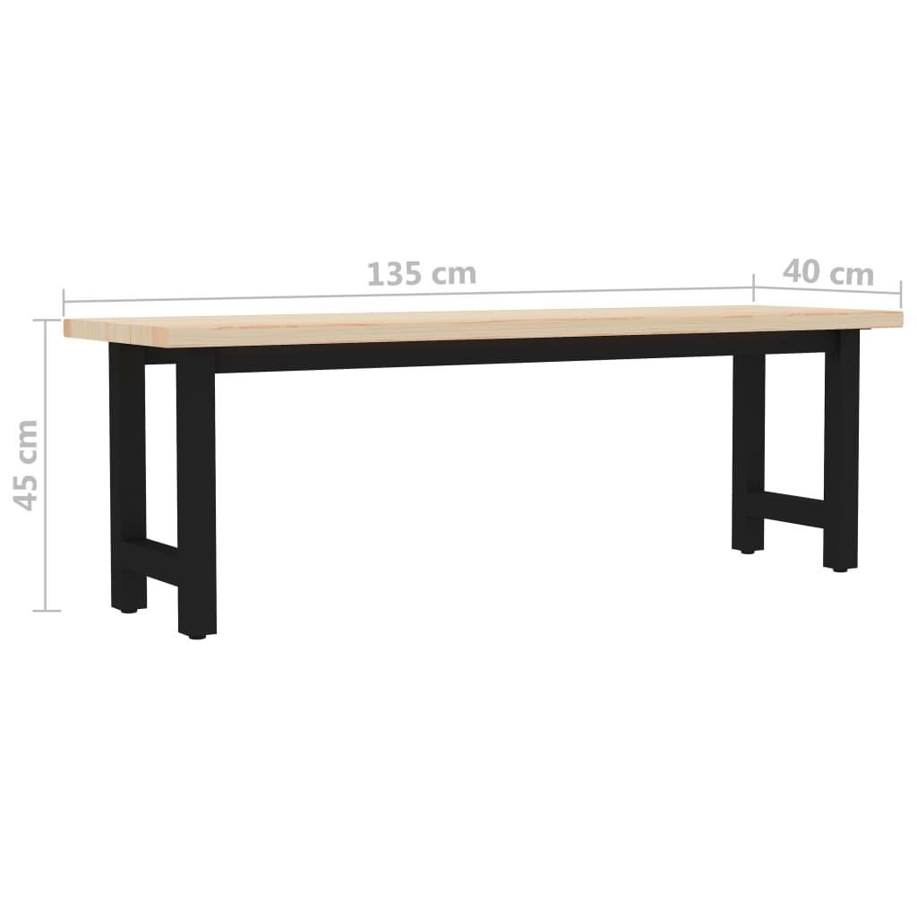 Penkki 135x40x45 cm mänty - Sisustajankoti.fi