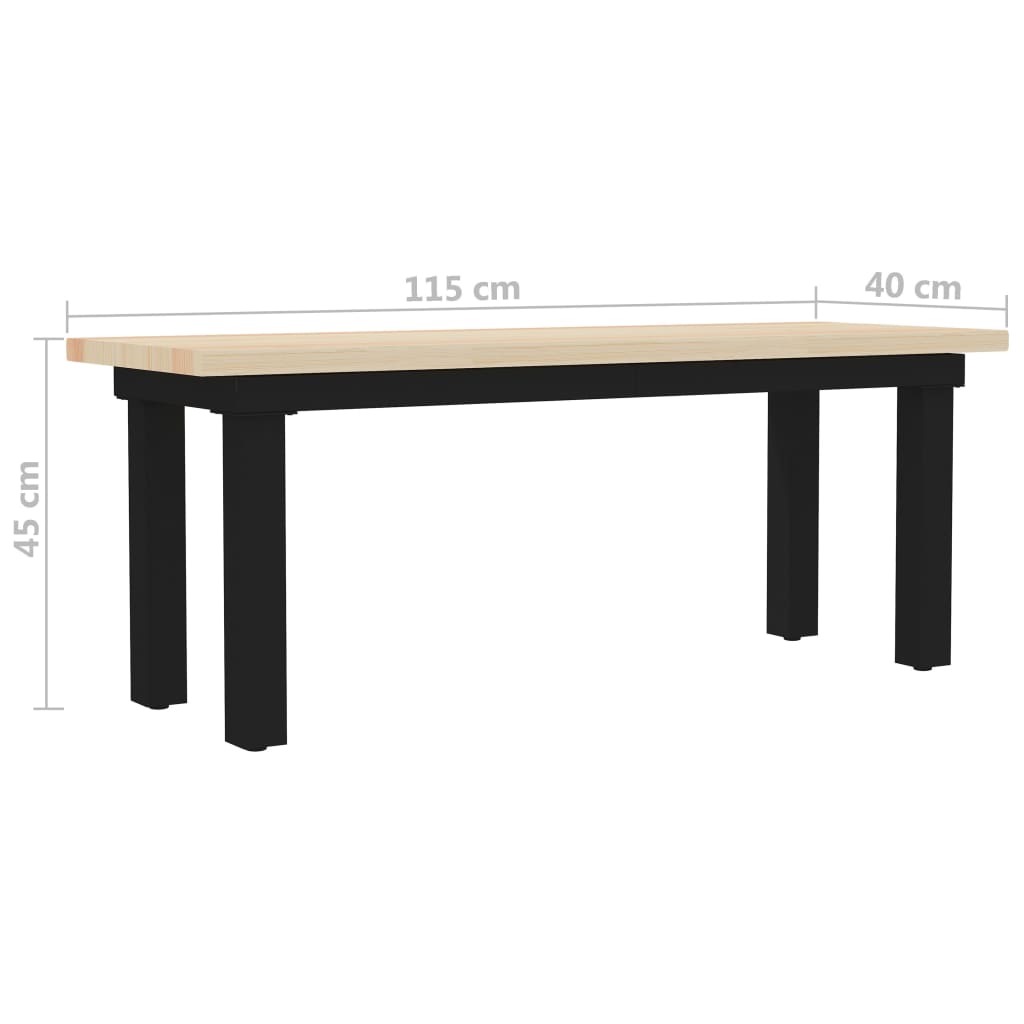 Penkki 115x40x45 cm mänty - Sisustajankoti.fi