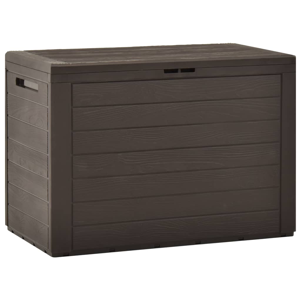Puutarhan varastoarkku ruskea 78x44x55 cm - Sisustajankoti.fi