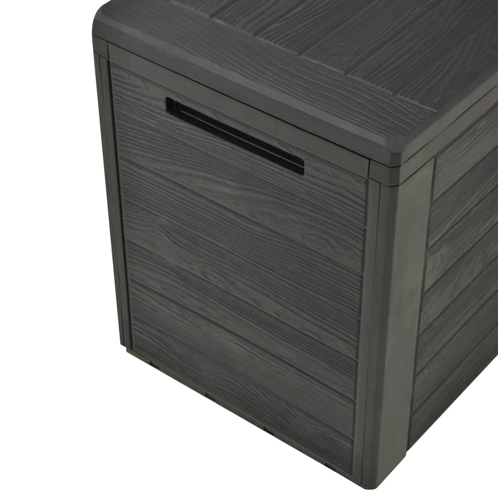 Puutarhan varastoarkku antrasiitti 116x44x55 cm - Sisustajankoti.fi