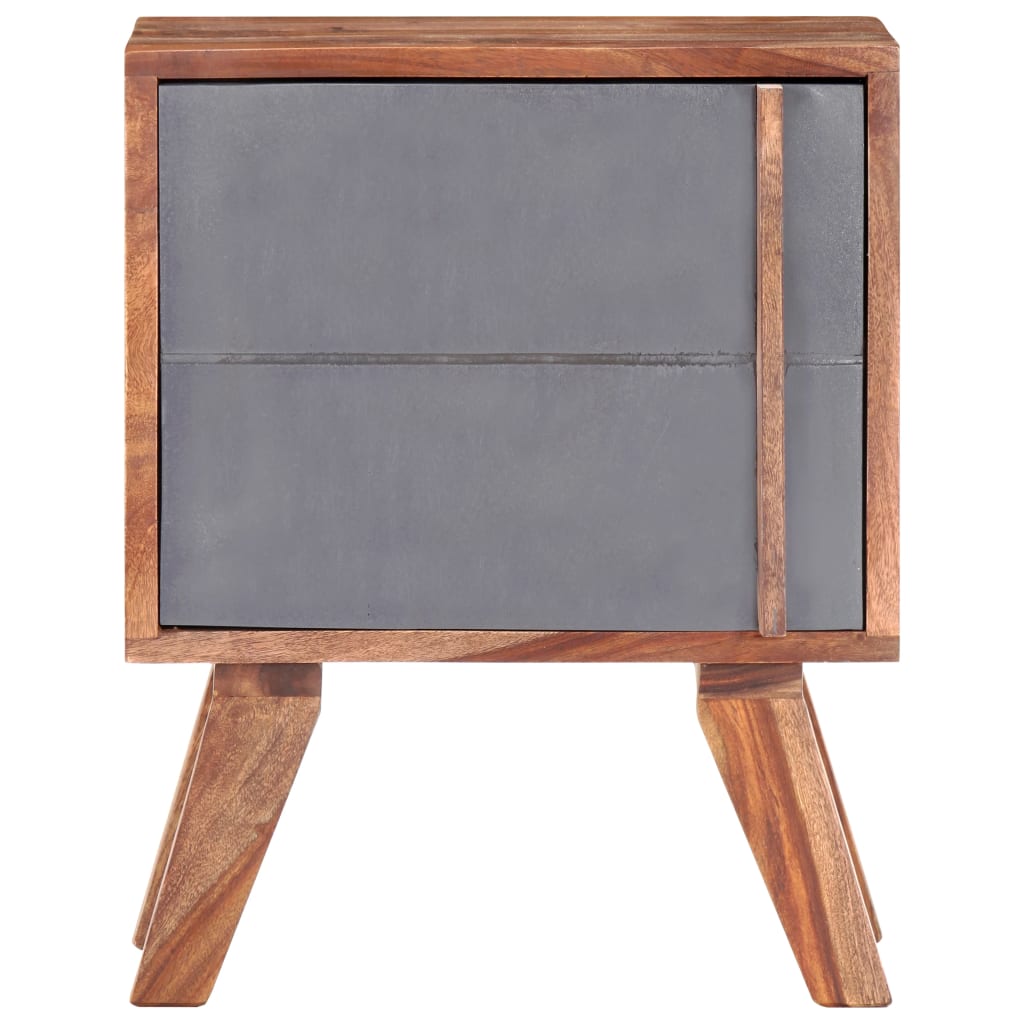 Yöpöytä harmaa 40x30x50 cm täysi seesampuu - Sisustajankoti.fi
