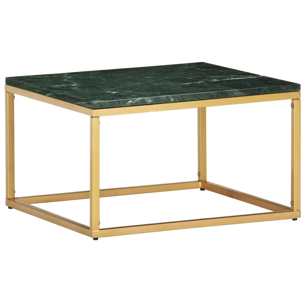 Sohvapöytä vihreä 60x60x35 cm aito kivi marmorikuviolla - Sisustajankoti.fi