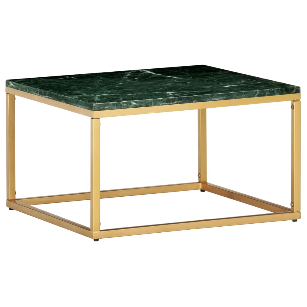 Sohvapöytä vihreä 60x60x35 cm aito kivi marmorikuviolla - Sisustajankoti.fi