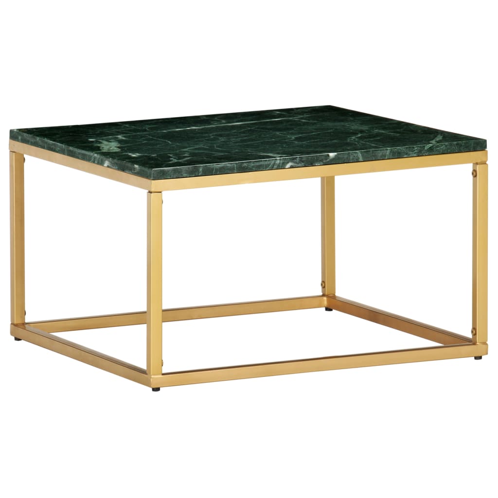 Sohvapöytä vihreä 60x60x35 cm aito kivi marmorikuviolla - Sisustajankoti.fi