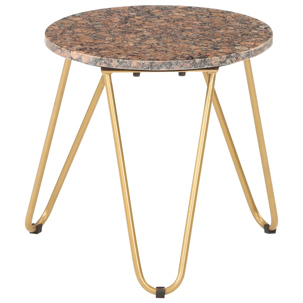 Sohvapöytä punainen 40x40x40 cm aito kivi marmorikuviolla - Sisustajankoti.fi